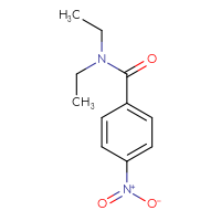 Chemical structure of N,N-diethyl-4-nitrobenzamide - CSSB00000252242
