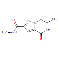 Chemical structure of N,6-dimethyl-4-oxo-4H,5H,6H,7H-pyrazolo[1,5-a]pyrazine-2-carboxamide - CSSB00942221668