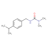 Chemical structure of 3,3-dimethyl-1-{[4-(propan-2-yl)phenyl]methyl}urea - CSSB00005520740