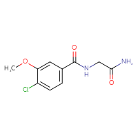 Chemical structure of 2-[(4-chloro-3-methoxyphenyl)formamido]acetamide - CSSB00080374028