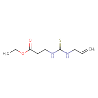 Chemical structure of ethyl 3-{[(prop-2-en-1-yl)carbamothioyl]amino}propanoate - CSSB00134697295