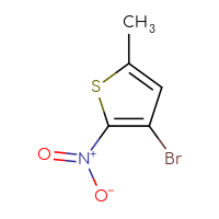 Chemical structure of 3-bromo-5-methyl-2-nitrothiophene - CSSB00010114336