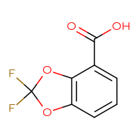 Chemical structure of 2,2-difluoro-2H-1,3-benzodioxole-4-carboxylic acid - CSSB00000036890