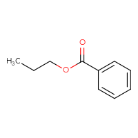 Chemical structure of propyl benzoate - CSSB00000170136
