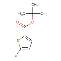 Chemical structure of tert-butyl 5-bromothiophene-2-carboxylate - CSSB00011942552