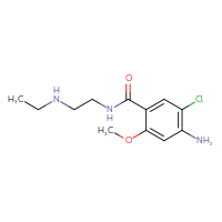 Chemical structure of 4-amino-5-chloro-N-[2-(ethylamino)ethyl]-2-methoxybenzamide - CSSB00020662411