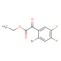 Chemical structure of ethyl 2-(2-bromo-4,5-difluorophenyl)-2-oxoacetate - CSSB00033520943