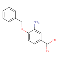 Chemical structure of 3-amino-4-(benzyloxy)benzoic acid - CSSB00011294328