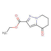Chemical structure of ethyl 4-oxo-4H,5H,6H,7H-pyrazolo[1,5-a]pyridine-2-carboxylate - CSSB00103306063