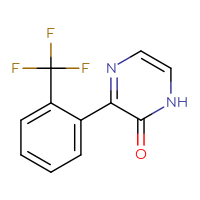 Chemical structure of 3-[2-(trifluoromethyl)phenyl]-1,2-dihydropyrazin-2-one - CSSB00001920520