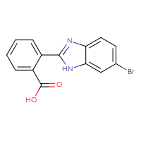 Chemical structure of 2-(6-bromo-1H-1,3-benzodiazol-2-yl)benzoic acid - CSSB00003121802