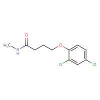 Chemical structure of 4-(2,4-dichlorophenoxy)-N-methylbutanamide - CSSB00052967566