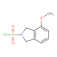 Chemical structure of 4-methoxy-2,3-dihydro-1H-isoindole-2-sulfonyl chloride - CSSB14999591252