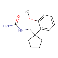 Chemical structure of {[1-(2-methoxyphenyl)cyclopentyl]methyl}urea - CSSB00080348021