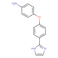 Chemical structure of 4-[4-(1H-imidazol-2-yl)phenoxy]aniline - CSSB21253045889