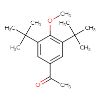 Chemical structure of 1-(3,5-di-tert-butyl-4-methoxyphenyl)ethan-1-one - CSSB00015207640