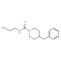 Chemical structure of 4-benzyl-N-propylpiperidine-1-carboxamide - CSSB00030713717