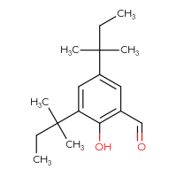 Chemical structure of 2-hydroxy-3,5-bis(2-methylbutan-2-yl)benzaldehyde - CSSB00003418117