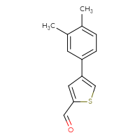 Chemical structure of 4-(3,4-dimethylphenyl)thiophene-2-carbaldehyde - CSSB00049898965
