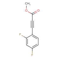 Chemical structure of methyl 3-(2,4-difluorophenyl)prop-2-ynoate - CSSB00000700011