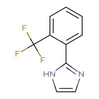 Chemical structure of 2-[2-(trifluoromethyl)phenyl]-1H-imidazole - CSSB00010196756