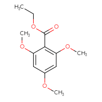 Chemical structure of ethyl 2,4,6-trimethoxybenzoate - CSSB00025703535