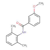 Chemical structure of N-(2,6-dimethylphenyl)-3-methoxybenzamide - CSSB00026275780