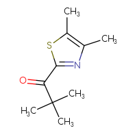 Chemical structure of 1-(4,5-dimethyl-1,3-thiazol-2-yl)-2,2-dimethylpropan-1-one - CSSB00021048441