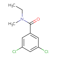 Chemical structure of 3,5-dichloro-N-ethyl-N-methylbenzamide - CSSB00103304177
