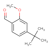 Chemical structure of 4-tert-butyl-2-methoxybenzaldehyde - CSSB00000110494