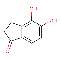 Chemical structure of 4,5-dihydroxy-2,3-dihydro-1H-inden-1-one - CSSB00000113116