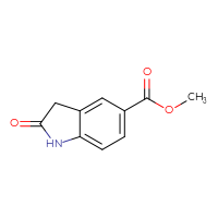 Chemical structure of methyl 2-oxo-2,3-dihydro-1H-indole-5-carboxylate - CSSB00011218858