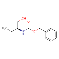 Chemical structure of benzyl N-[(2S)-1-hydroxybutan-2-yl]carbamate - CSSB00013758507