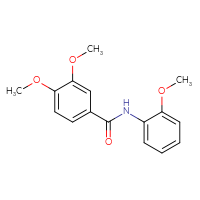 Chemical structure of 3,4-dimethoxy-N-(2-methoxyphenyl)benzamide - CSSB00027984007