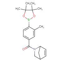 Chemical structure of 2-[3-methyl-4-(4,4,5,5-tetramethyl-1,3,2-dioxaborolan-2-yl)benzoyl]-2-azabicyclo[2.2.1]hept-5-ene - CSSB02533255009