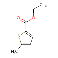 Chemical structure of ethyl 5-methylthiophene-2-carboxylate - CSSB00000170049