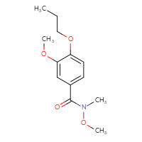 Chemical structure of N,3-dimethoxy-N-methyl-4-propoxybenzamide - CSSB01395044832