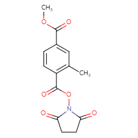 Chemical structure of 1-(2,5-dioxopyrrolidin-1-yl) 4-methyl 2-methylbenzene-1,4-dicarboxylate - CSSB20270695951
