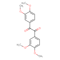 Chemical structure of bis(3,4-dimethoxyphenyl)ethane-1,2-dione - CSSB00020643977