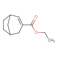 Chemical structure of ethyl bicyclo[3.2.1]oct-2-ene-3-carboxylate - CSSB06258831952