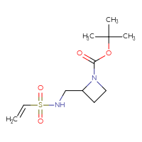 Chemical structure of tert-butyl 2-(ethenesulfonamidomethyl)azetidine-1-carboxylate - CSSB00153511610