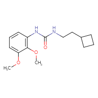 Chemical structure of 3-(2-cyclobutylethyl)-1-(2,3-dimethoxyphenyl)urea - CSSB02027932416