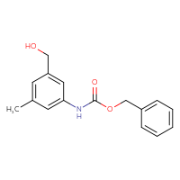 Chemical structure of benzyl N-[3-(hydroxymethyl)-5-methylphenyl]carbamate - CSSB03496558326