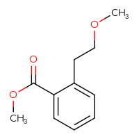 Chemical structure of methyl 2-(2-methoxyethyl)benzoate - CSSB00025710652