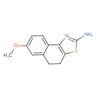 Chemical structure of 7-methoxy-4H,5H-naphtho[1,2-d][1,3]thiazol-2-amine - CSSB00000294273