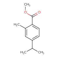 Chemical structure of methyl 2-methyl-4-(propan-2-yl)benzoate - CSSB00011002286