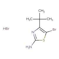 Chemical structure of 5-bromo-4-tert-butyl-1,3-thiazol-2-amine hydrobromide - CSSB00011175395