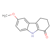 Chemical structure of 6-methoxy-2,3,4,9-tetrahydro-1H-carbazol-1-one - CSSB00012261500
