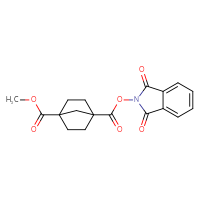 Chemical structure of 1-(1,3-dioxo-2,3-dihydro-1H-isoindol-2-yl) 4-methyl bicyclo[2.2.1]heptane-1,4-dicarboxylate - CSSB00116215513