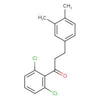 Chemical structure of 1-(2,6-dichlorophenyl)-3-(3,4-dimethylphenyl)propan-1-one - CSSB00020571581